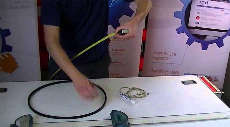 Come misurare una cinghia trapezoidale