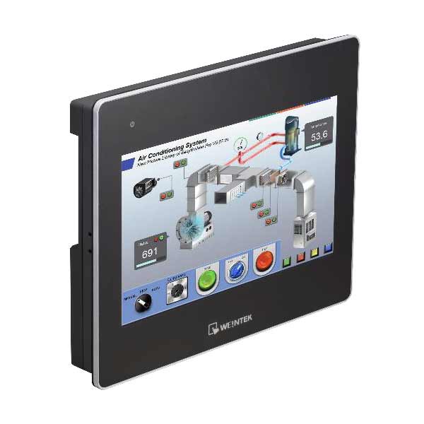 Weintek CMT3102X: Touch Screen, 10.1” wide display, resolution 1024x600, 2 Ethernet, Wi-Fi with add-on option, CAN Bus, OPC-UA Interface