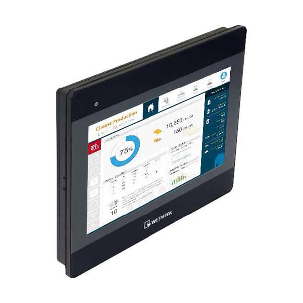 Weintek MT8106IP: Touch Screen, 10" wide display, resolution 1024x600, Ethernet (alternative to the MT8102IP model)