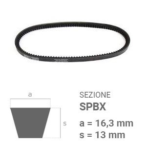 Cinghia trapezoidale Sezione SPBX