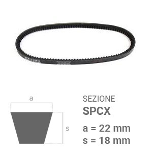 Cinghia trapezoidale Sezione SPCX