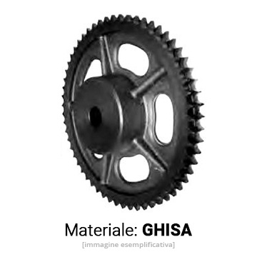 Pignone per catena doppio in ghisa