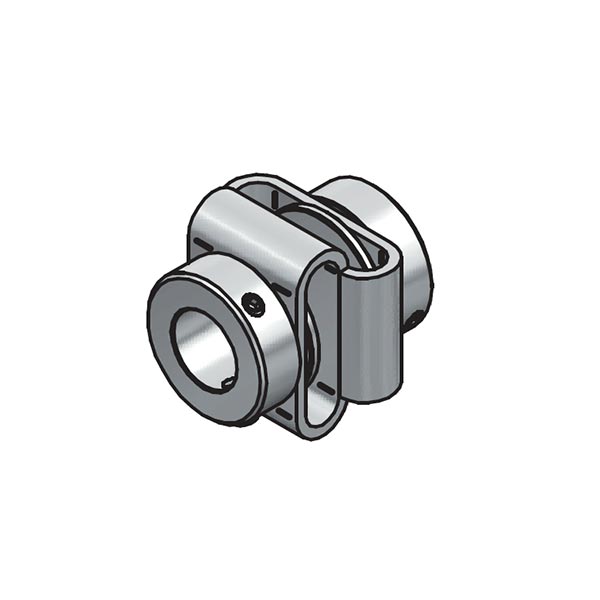 Giunto elastico di precisione per encoder, mod. GS-DA2928-6 (GS01A8), foro 6 mm, con grani, momento torcente 0,35 Nm