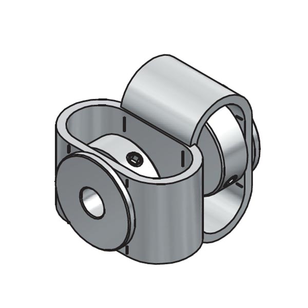 Giunto elastico di precisione per encoder, mod. GS-DA4848-10 (GS15A10), foro 10 mm, con grani, momento torcente 1,4 Nm