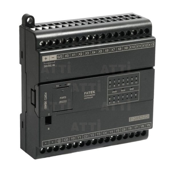 Fatek B1-20MR2-D24S: PLC Serie B1, RS232, 12 ingressi / 8 uscite, Relè, 24VDC