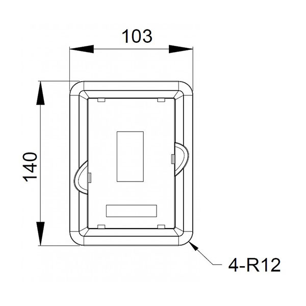 Mounting bracket for keyboard, for INVT GD350, GD28, GD270, GD600 Inverters (19005-00149 - cod. GD350-JPZJ)