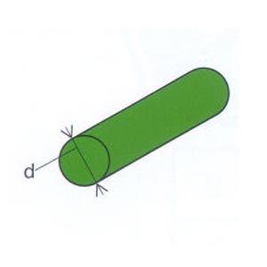 Cinghia saldabile tonda, in poliuretano, diametro 8