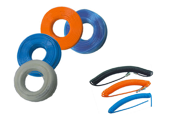 Tubo poliuretano, base Estere, durezza 98sh, 4mm diam. esterno, 2.5mm diam. interno, 100m lunghezza, giallo (Cod. US98A040025100MY - AirTac)