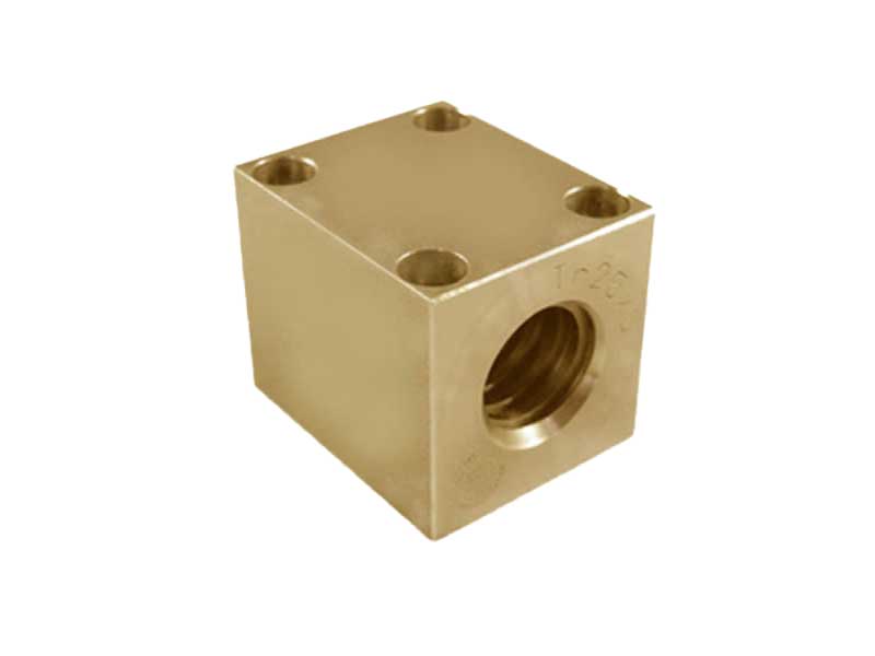 Chiocciola quadra forata in Bronzo