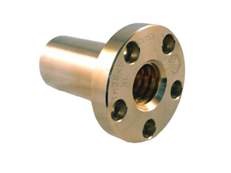 Chiocciola tonda flangiata in Bronzo Extralong