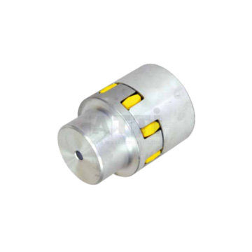 Giunto flessibile in alluminio, mod. GIFLEX GET 19/24 mozzo AA, esecuzione precisa, con stella dentata nera in elastomero