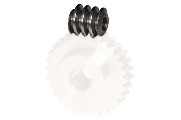 Vite senza fine   FramoMorat,   Cod. A40U80  Interasse 40 mm, Rapporto 80 : 1, in acciaio temprato rettificato