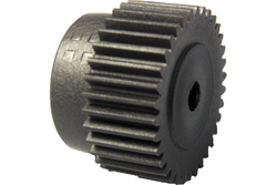 Pignone modulo 2 in NYLON 6 al 30% fibra di vetro numero denti Z=032 serie normale
