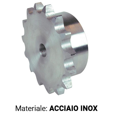 Pignone semplice 5/8X3/8     Z=012  inox