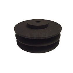 Puleggia trapezoidale 2 gole mozzo pieno in ghisa