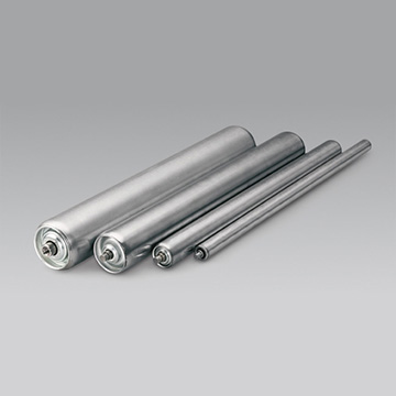 Rullo folle GL/8, tubo zincato, lungh. 300 mm, diam. 30 mm, diam. asse 8 mm a molla