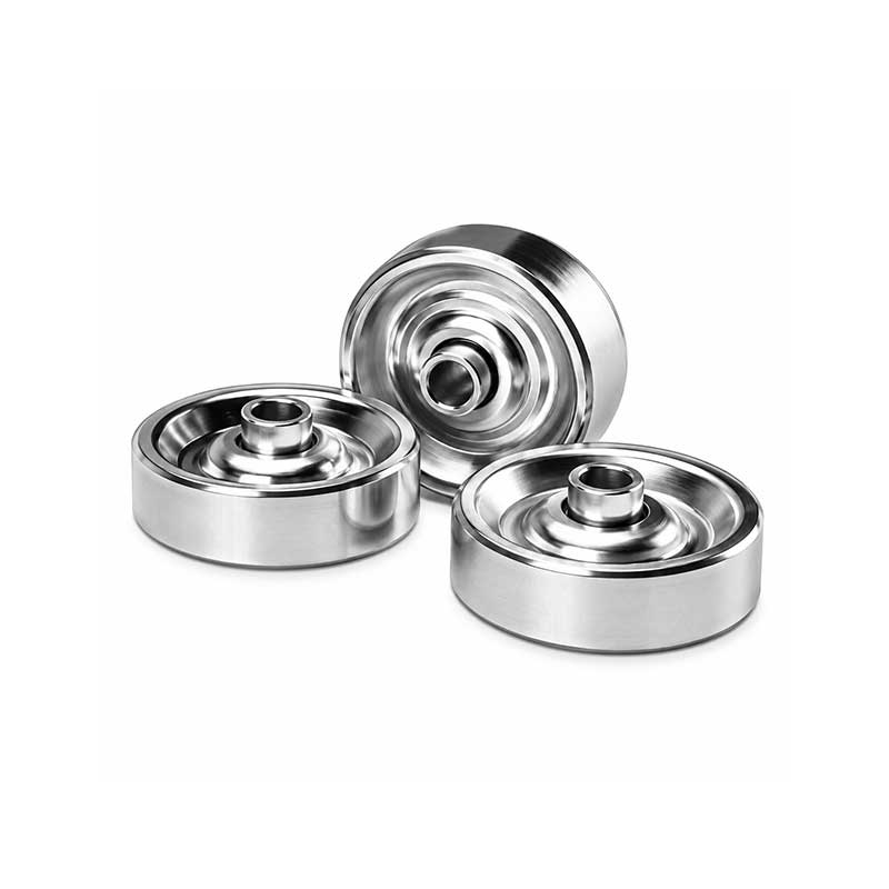 Roue RSR 48, en acier zingué, Ø 48 mm, trou 8 mm, capacité max 20 Kg