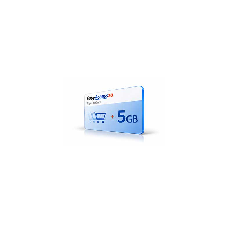 Easy Access 2.0 Top-up Card 5g, 5gb extension for the EA2.0 domain