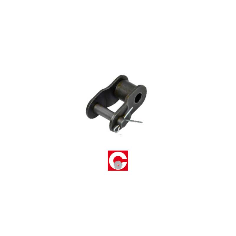 Falsa Maglia Semplice, passo  6 x 2,8 mm, ISO 04 B1, Acciaio, tipo 59 con coppiglia
