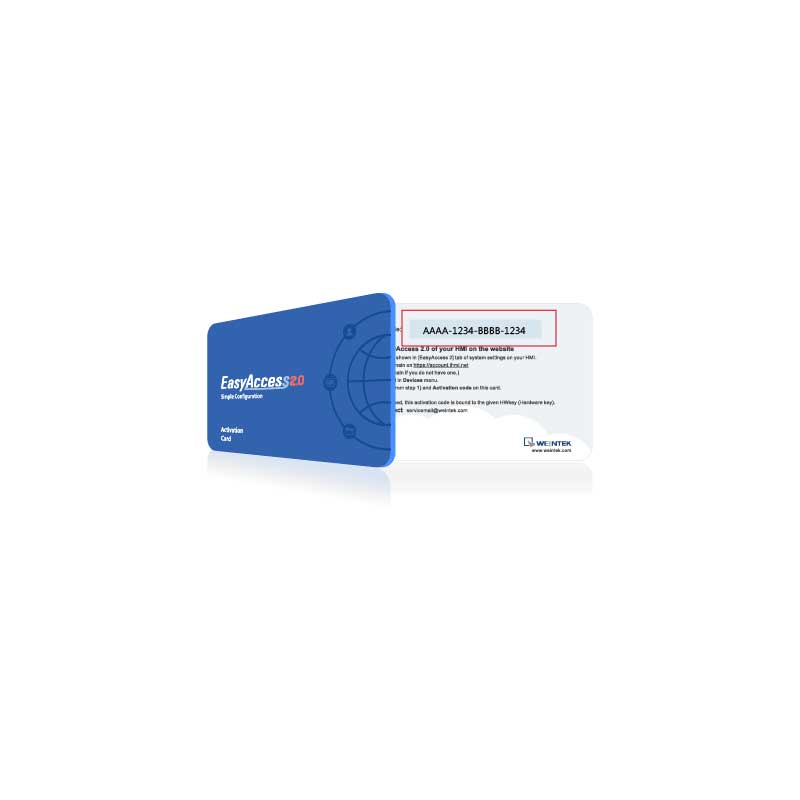 Weintek RZACEA020: Card Teleassistenza EasyAccess 2.0 per modelli senza licenza di serie