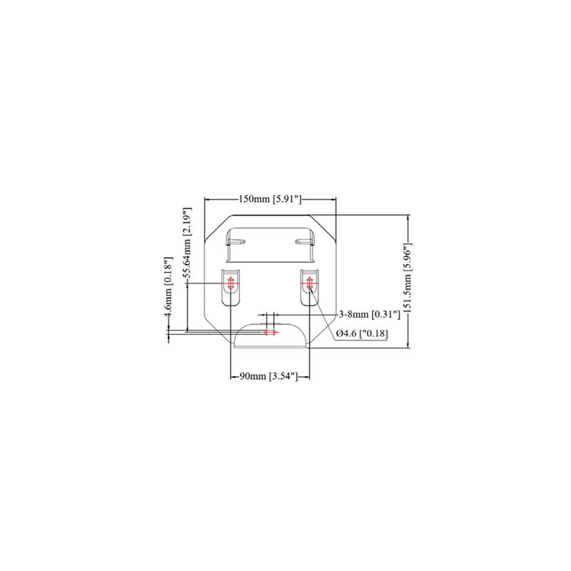 Weintek cMT-XM-WMB: Wall Mount Bracket for CMT3106, wall mounting bracket for industrial installation