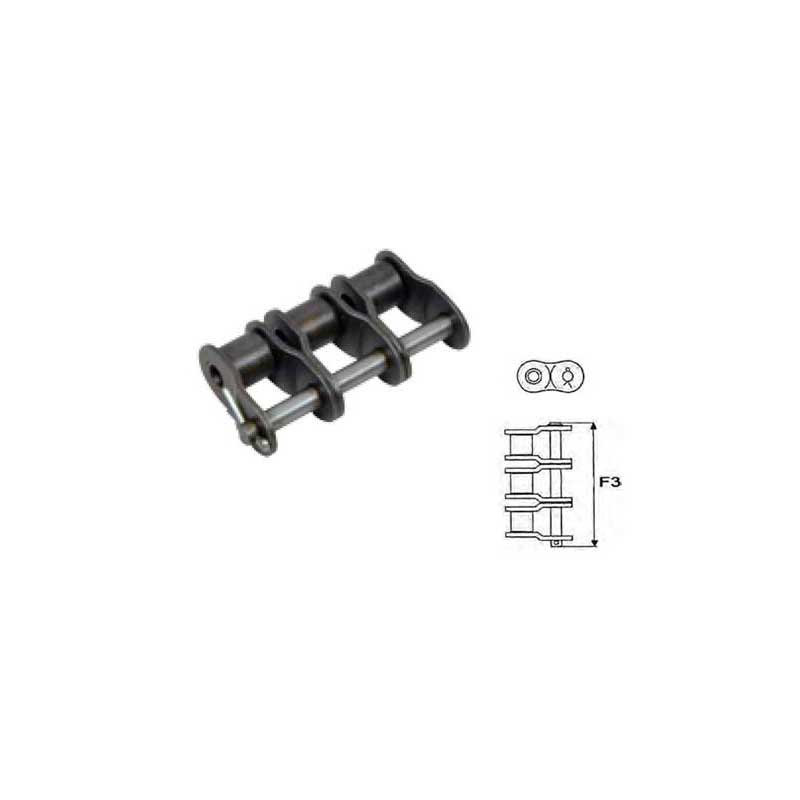 Faux maillon triple pas 3/8 x 7/32 ISO 06B3
