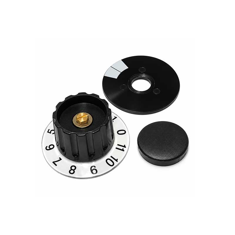 Knob type 1991 (black) for 1-turn potentiometer, resistance 5K ohm, type BW2, for Variable Frequency Drive (VFD) TOSHIBA/INVT