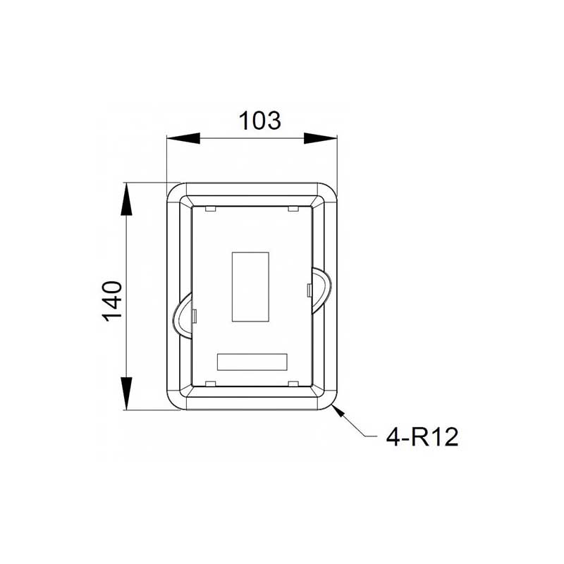 Mounting bracket for keyboard, for Variable Frequency Drive (VFD) INVT GD350, GD28, GD270, GD600 (19005-00149 - cod. GD350-JPZJ)