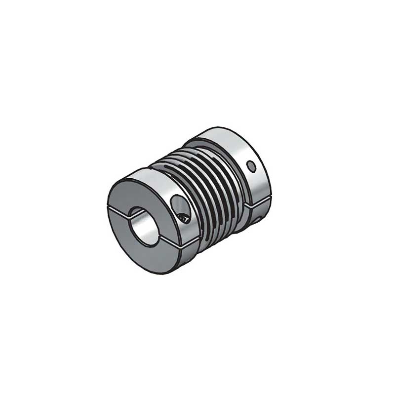 Precision elastic coupling for encoders, model GS-S2530-10 (GS25A10), bore 10 mm, with grains, torque moment 3 Nm