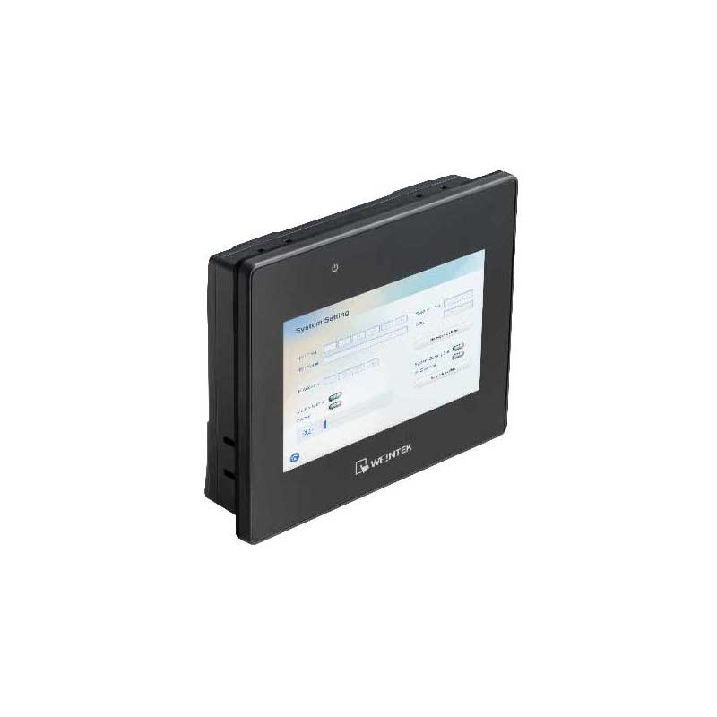 Weintek CMT2058XH(W): Écran Tactile, affichage 4,3", Panneau Web HTML5, navigateur Chromium intégré, uniquement pour l'affichage de pages web, processeur RISC, panneau capacitif, 2 Ethernet