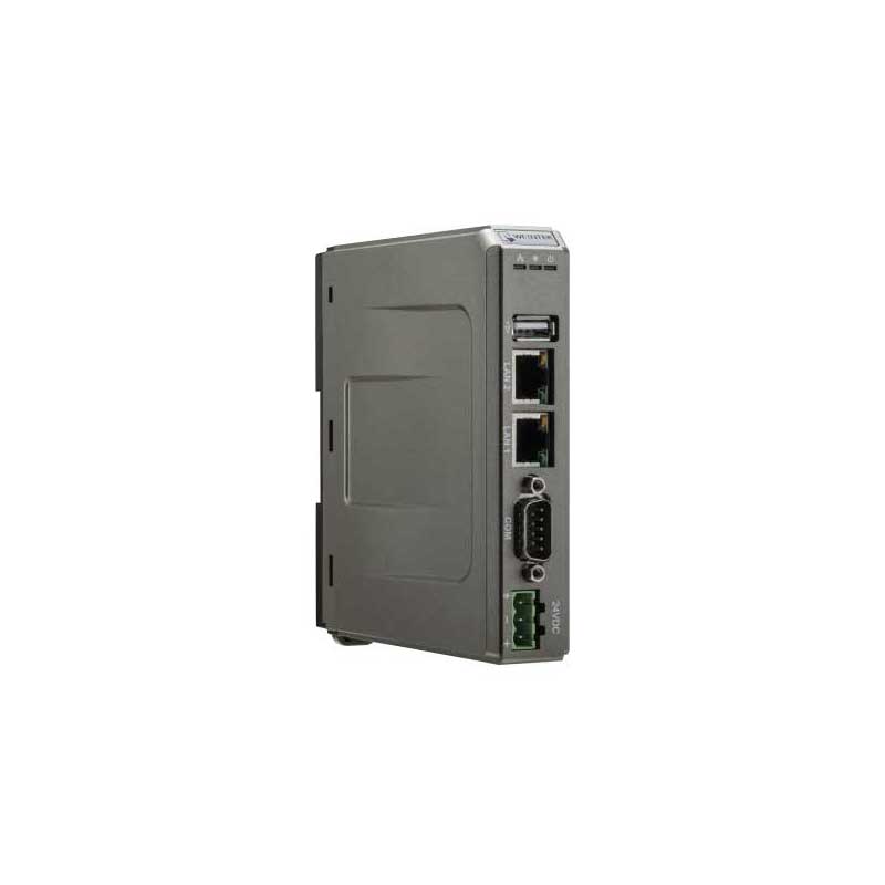 Weintek cMT-G05X: SECS/GEM Agent Center con supporto OPC UA, MQTT e Modbus TCP/IP, CPU quad-core, 2 porte Ethernet, USB host, microSD, 3 porte seriali e montaggio su guida DIN. (sostituisce CMT-G05)